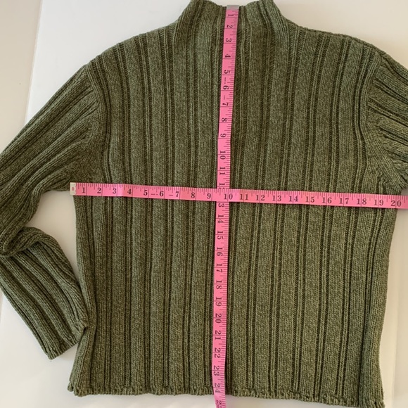 Cabela’s Woman XL Cable Knit 3/4 Zip Cotton Sweater - Picture 6 of 8